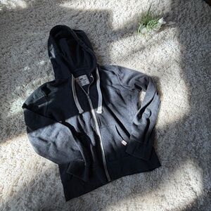 Comfortable dark gray Reflex Dark Gray Zip-Up  Streetwear cute casual cozy relax